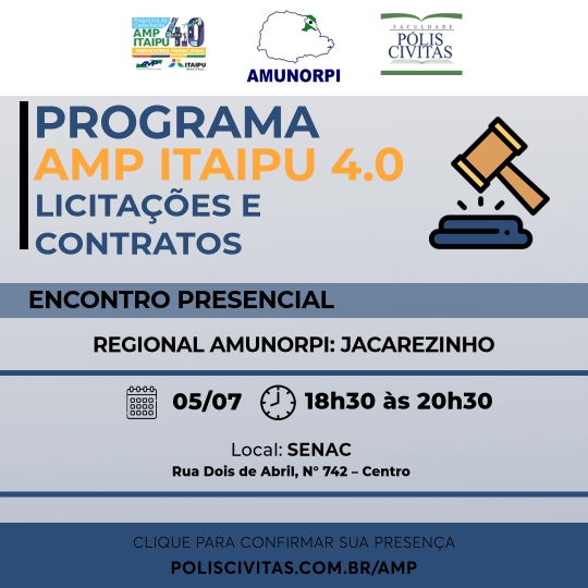 AMP realiza encontro para municípios da AMUNORPI